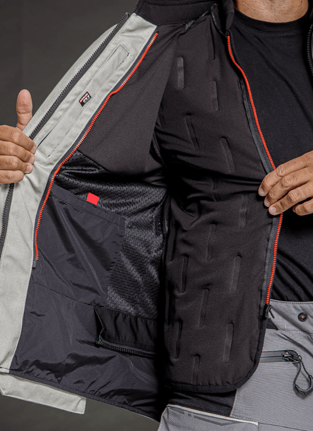 Campera LS2 Apollo Hombre Negro / Gris